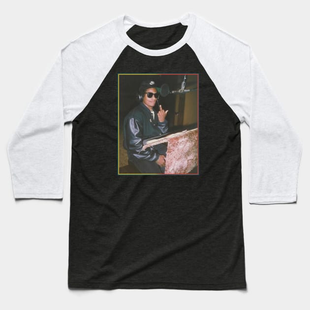 Vintage Middle Finger Rapper Baseball T-Shirt by gobskel